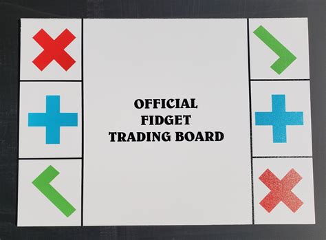 Fidget Trading Board Printable